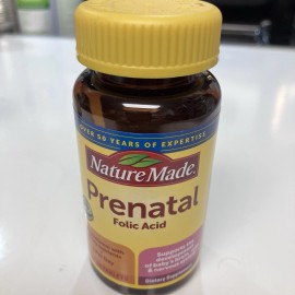 NATURE MADE 50-Ct Prenatal Folic Acid Folate Multivitamin BB: 05/2026 Sealed NEW