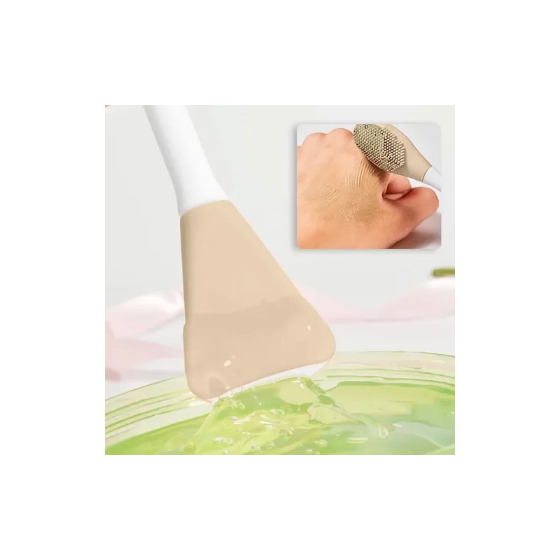Cepillo Skincare 2en1 Silicón Limpieza Y Aplicador Facial