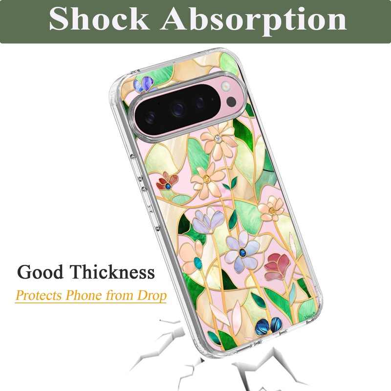 Unov Case Compatible with Pixel 9 Pro XL Case Clear