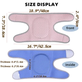 Yeanifeana Thick Cushioned Knee Pads for Work Sports Running Cycling Gardening, Anti-Slip & Impact Protection Design with Breathable Adjustable Straps, Universal Knee Guards for Men Women Dance Fitness (Pink)