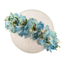 Vomdrok Newborn Photography Props Headband Baby Photoshoots Girl Hair Accessories Newborn Princess Headwear Photography Props (Blue)