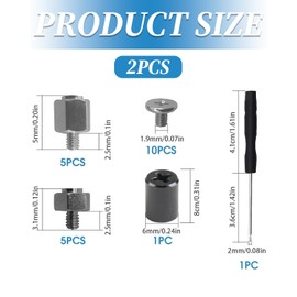 TPZORJX 22 pieces M.2 NVMe SSD mounting kit, screws and spacers, compatible with most computer motherboards, with screwdriver and bolts, for computer screw adjustment, PC mounting accessories