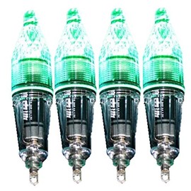 Wonderful Importers LED Fishing Light, Underwater Light, Squid Fishing, 4.7 inches (12 cm), High Brightness (4 Green Consecutives)
