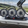Fan for Car - Three-head Dashboard Fan Portable | 3
