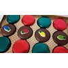 Chocolate Covered Cookies Christmas Holiday Set 12 Pieces