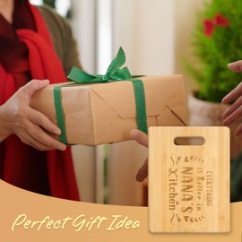 Pandasch Nana Gifts from Grandkids, Best Nana Christmas Gifts, Unique Birthday Gift for Nana- Unique Engraved Bamboo Cutting Board, Funny Mothers Day, Birthday or Christmas Gifts for Nana