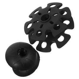 Totority 4pcs Skid Pole Foot Protectors Lightweight Sleeves for Hiking Sticks Snowflake Disks Mud Holders Durable Climbing Accessories for Outdoor Activities