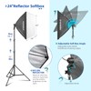 Photography Lighting kit with Backdrops, 8.5x10ft Backdrop Stands, Zyernar LED