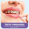 RIZUKO Floss Threaders,Deep Clean Dental Floss Threader for Braces,Bridges,Implants with