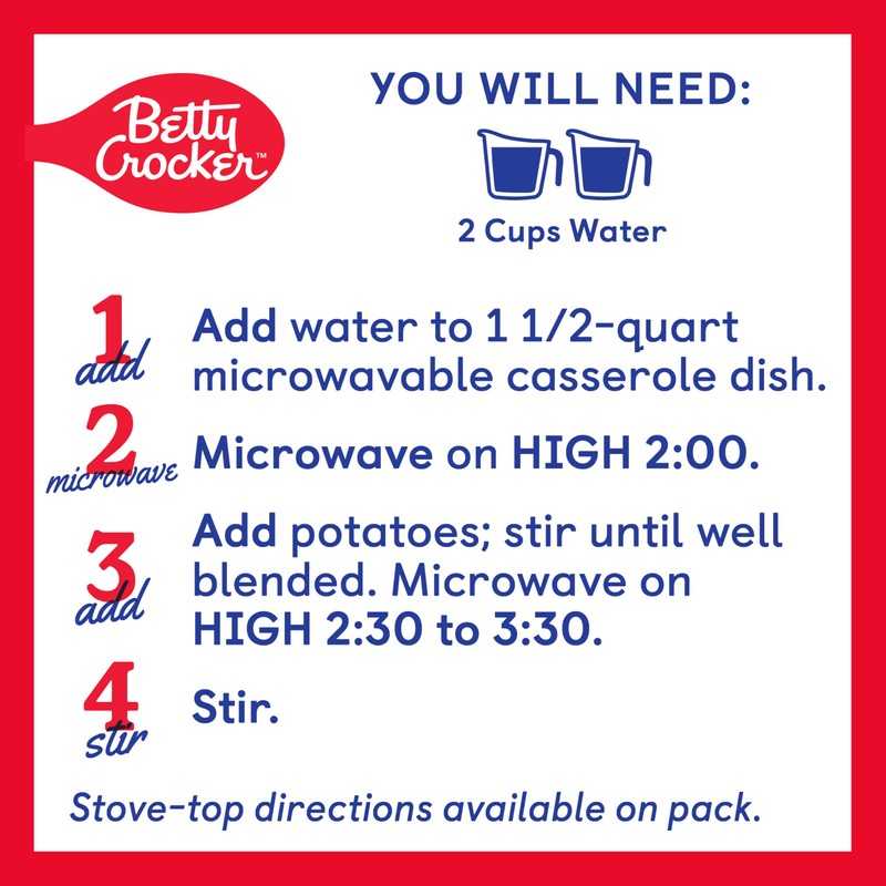 Betty Crocker Sour Cream & Chives Mashed Potatoes, 4 oz.