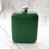 6oz Square Shaped Portable Hip Flask, Popular Army Green Painting