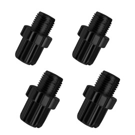 Micro Traders 4pcs M10 10mm Brake Lever Adjusting Regulator Screws for Mountain Road Bike MTB Bikes Cable Adjusters Bolts Brake Parts Aluminum Alloy Black M10x26X10mm