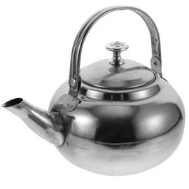 STOBAZA Tea Kettle Whistling Stovetop Teapot, Stainless Steel Water Boilers Coffee Carafe Beverage Pitcher with Handle and Infuser for Home Kitchen Hotel 16cm