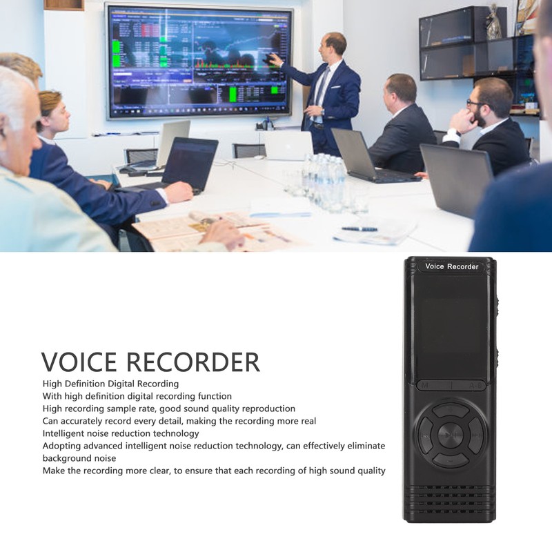 Digital Voice Recorder Noise Reduction Built in External Speaker Portable