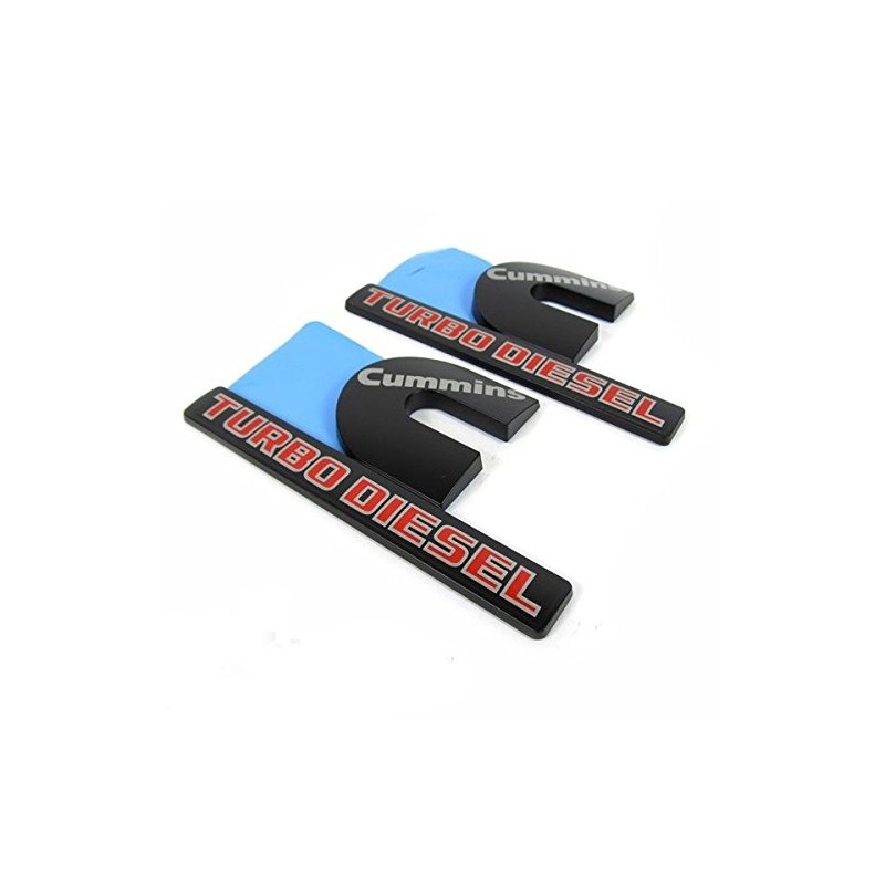 Yoaoo 2Pack Compatible with Cummins Turbo Emblem Badge 2500 3500