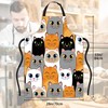 JASAKOO Cute Cartoon Cat Apron, Valentine's Day Bib Apron with