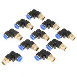 ZAWELIYO 10 Piezas de Accesorios de Aire de Conector Rápido Neumático 8 Mm G1/4 Presión Alta Presión Diseño Rotativo de 360 Grados para Tuberías y Herramientas Neumáticas