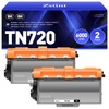 Zstint TN720 Toner Cartridge Black 2-Pack Replacement for Brother TN-720