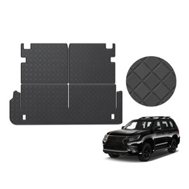 Cargo & Backrest Mat Fit for 2010-2023 Lexus GX460 - Leather Trunk Liner Back Seat Cover Protector - All Weather Protection PU Leather Cargo Liner and Backrest GX460 Accessories