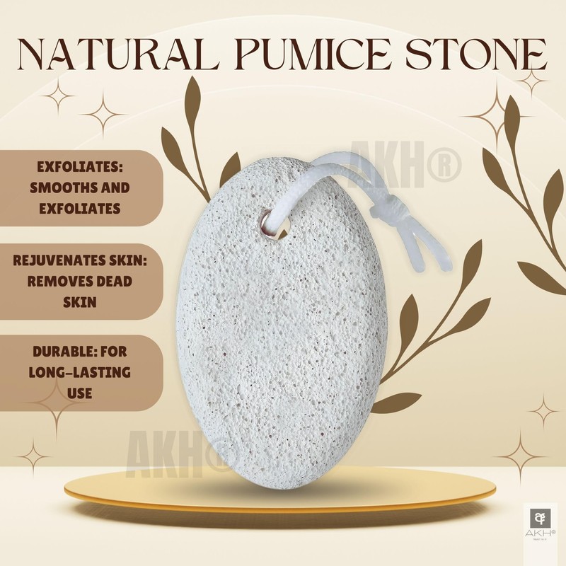 AKH AKH? Natural Pumice Stone | White Callus Remover Natural