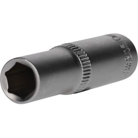 BRILLIANT TOOLS BT021822 3/8 Inch Hexagonal Socket, Long Design, 10 mm [Powered by KS Tools]