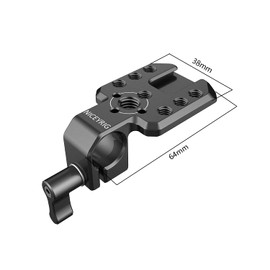 NICEYRIG 15mm Single Bar Clamp with Cold Shoe Mounting Plate - 457