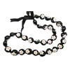 Aloha Passion Hawaiian Style Kukui Nut Lei, Hand Painted White