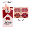 Matte Lipstick Sets,4PCS Non Stick Cup Velvet Lipstick Set,Waterproof Lipstick