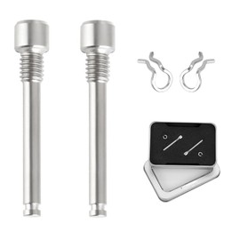 Yuiturt Caliper Pins for TOORPE, Titanium Alloy Bike Disc Brake Caliper Bolts, 2 Pcs, Circlips, M4 Threaded Inserts for Hydraulic Disc Brakes, Compatible with XT XTR Models, Durable and Lightweight