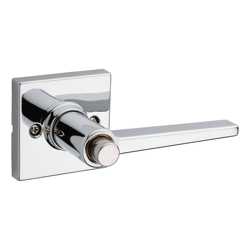 Kwikset Safe Lock Daylon Lever Square Rose Privacy Lock Satin