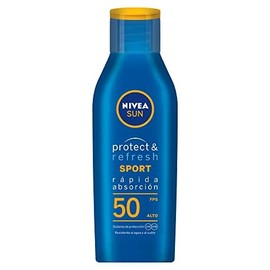 Nivea Sun. Protector Solar Corporal FPS50 Protect & Refresh 200 ml + Garnier SkinActive. Sérum Anti imperfecciones 30 ml