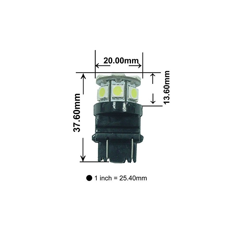 PA LED 2PCS 13SMD 3157 Blue Auto LED Bulb 12V