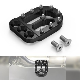 NICECNC Schwarzer Aluminium-Bremshebel-Peg, Compatible with Husqvarna 701 Enduro 2016–2023, Compatible with 1090 Adventure R 2017–2018, Siehe Ausstattung