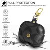 Leather Case for AirPods Pro 3, Shockproof Cover with Keychain,