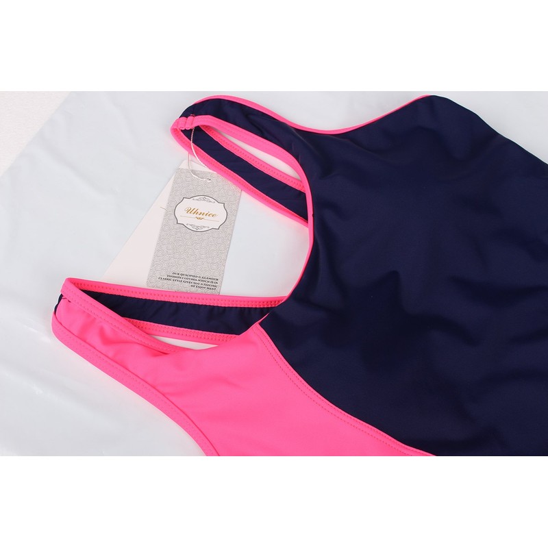 Uhnice Traje de baño deportivo de una pieza para mujer,