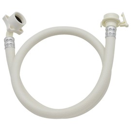 AMZTOP GAONA (ガオナ) Yatamon Curtis Automatic Washing Machine Water Supply Hose, 0.8m, No Screw-Fixed Joint (One-Touch Connection, Leak-Proof, Easy Installation) GA-LC001 White