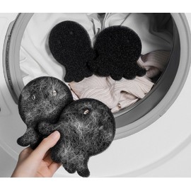 Octopus Shape Washing Machine Sponge Clothes Bed Sofa Lint Remover Pet Hair Catcher 3ea