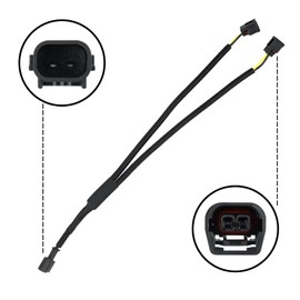 Car Horn One-to-Two Converter Wiring, Plug-and-Play Y Type Horn Adapter Wiring Harness Compatible with Honda Ten Generation Civic/2017 CRV/19 Lingpai/18 Fengfan(Double pin Plug).