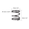 TOP-VIGOR 10Pcs Compression Spring, 1.2mm Wire Dia, 15mm OD, 15mm