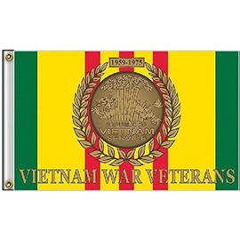 K's Novelties 3x5 Vietnam Vet War Veterans Veteran Ribbon 1959-1975 Flag 3'x5' Banner Grommets