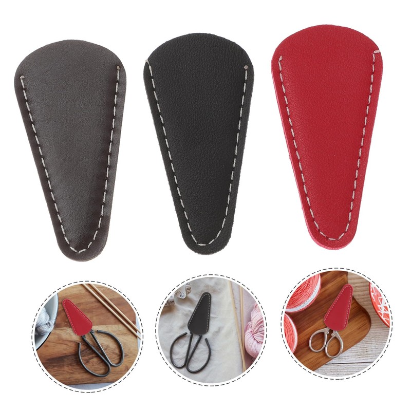 Baluue 3sets Scissor Cover Scissor Cover Hair Cutting Collect Bag