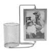 Pen Holder Picture Frame Stainless Steel Large Capacity Multi Purpose