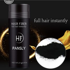 Roseflower 1pcs Hair Fibers for Thinning Hair, Black Undetectable Natural Hair Thickening Fibers, Hair Building Fibers for Women and Men, Thicker Fuller Hair Conceals Hair Loss, 27.5g