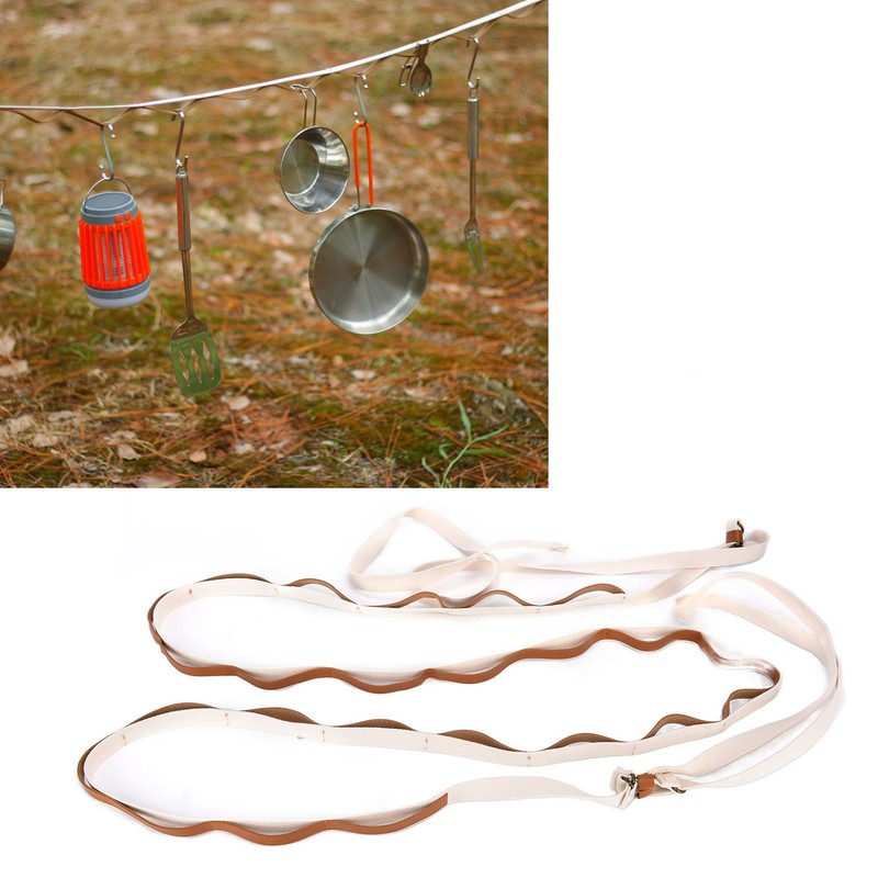 Camping Storage Strap Portable Tent Lanyard Camping Windproof Clothesline Hanging