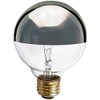 Satco S3861 Incandescent 40W 120V Globe G25 Silver Crown Decorative