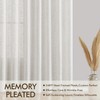 MIULEE Pinch Pleated Natural Linen Curtains 84 Inches Long 2