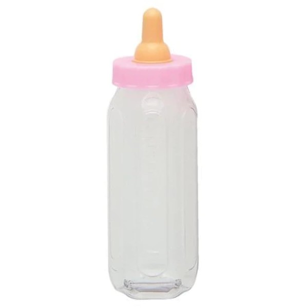 Unique Industries 5 inches Fillable Baby Bottles Pink Package of 2