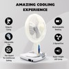 Technical Pro Adventure Series Rechargeable Desk/Wall Fan with LED Work