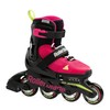 ROLLERBLADE Microblade Kids Adjustable Fitness Inline Skate, Pink/Light Green, Size