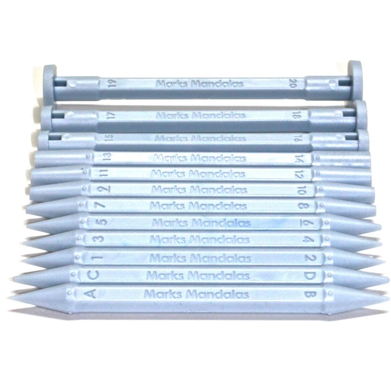 Marks Mandalas - Juego de herramientas punteadas de 24 tamaños